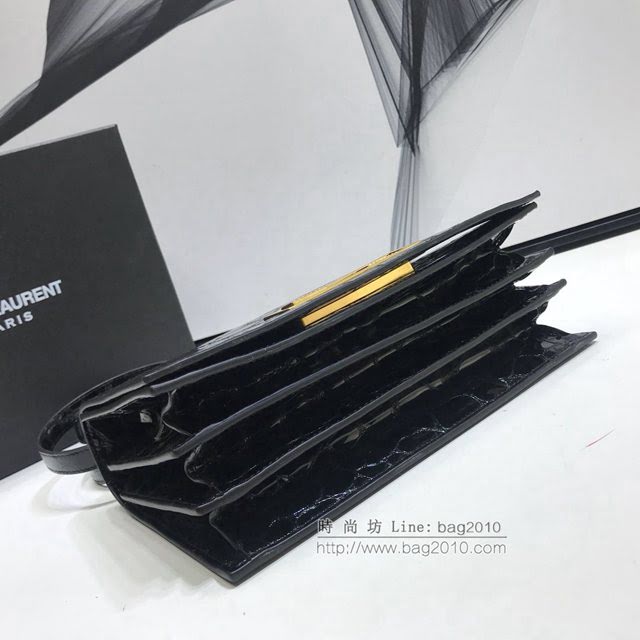 YSL爆款女士包包 聖羅蘭經典款DOMINO中號龜紋皮包 YSL肩背斜挎包 538791  jjh1069